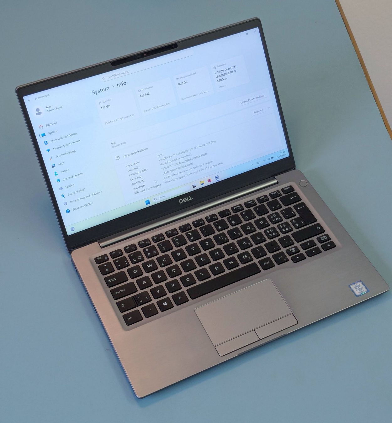 Dell Latitude 7400, i7, 16GB RAM, schermo tattile, tastiera USA - Image 1