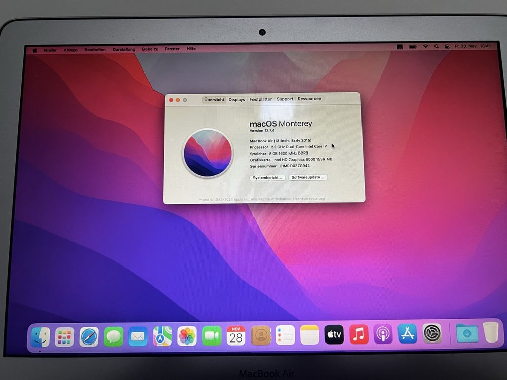 MacBook Air i7 (13 pollici, 2015) - Buono stato! - Subito! - Image 2