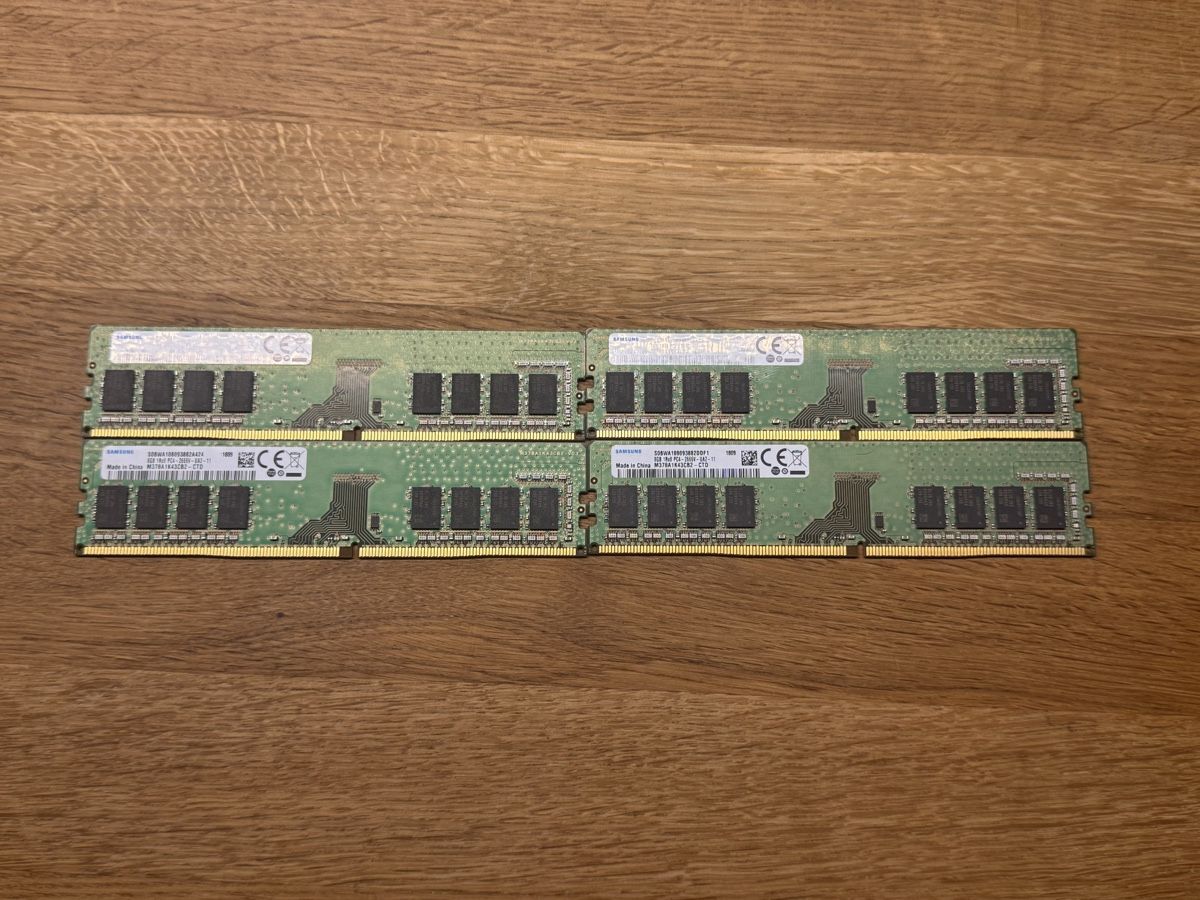 4x Samsung 8GB DDR4 2666MHz PC4-2666V RAM desktop (kit da 32GB) - Image 1