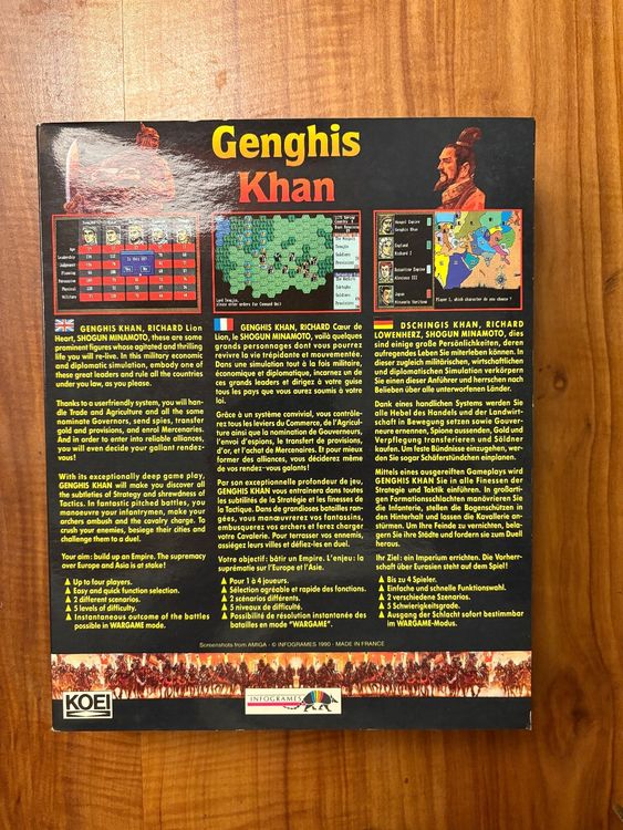Gioco Amiga: Genghis Khan (Rare Big Box) - Image 2
