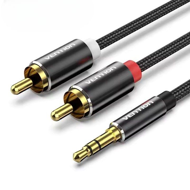Cinch (RCA) a 2x Cinch (RCA) cavo audio da 3,5 mm, 2 m