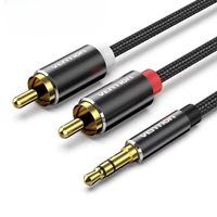 Cinch (RCA) a 2x Cinch (RCA) cavo audio da 3,5 mm, 2 m - Image 2