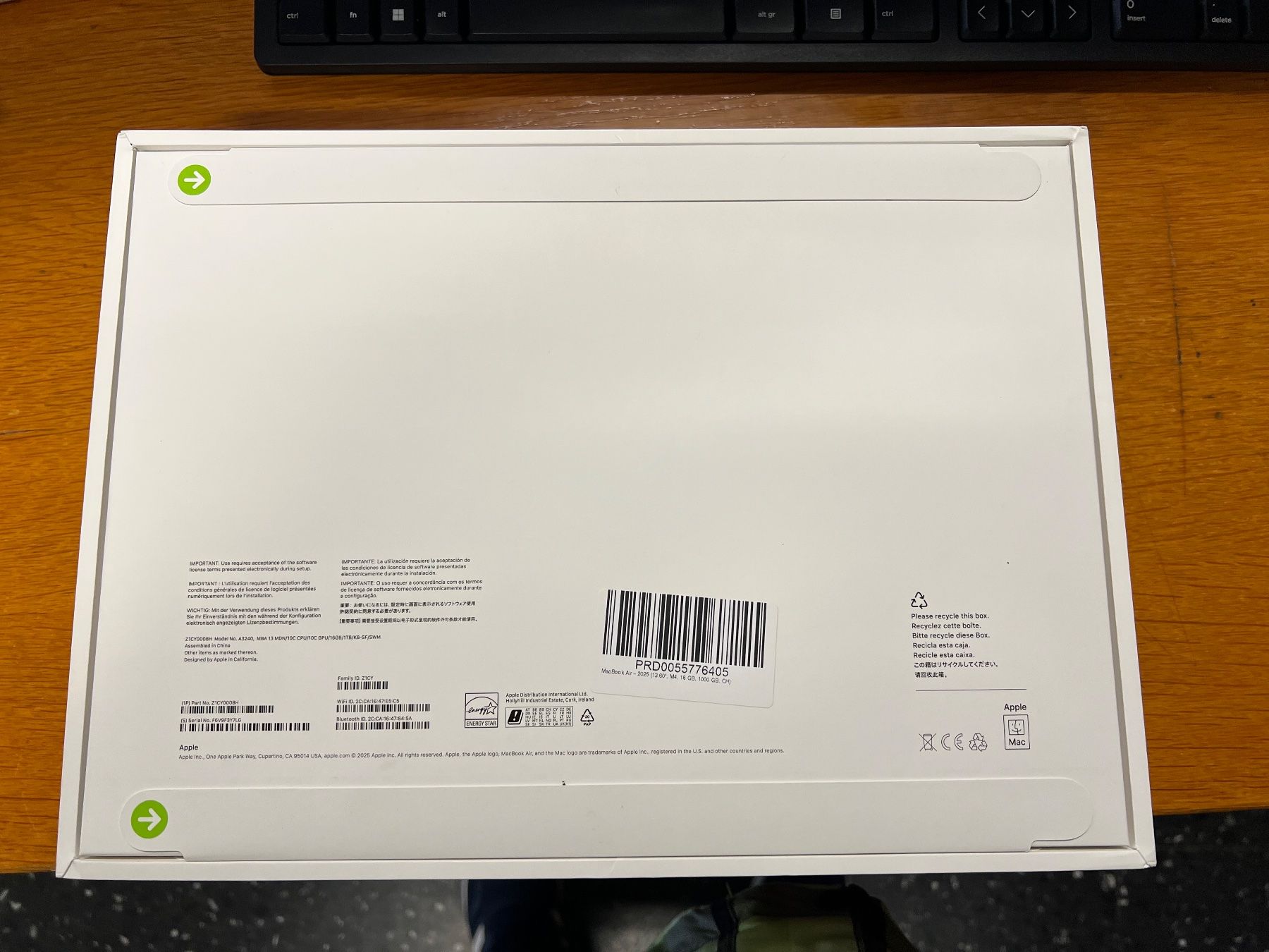 MacBook Air M4 1 TB SSD 16 GB MBA /10C CPU nuovo non aperto - Image 3
