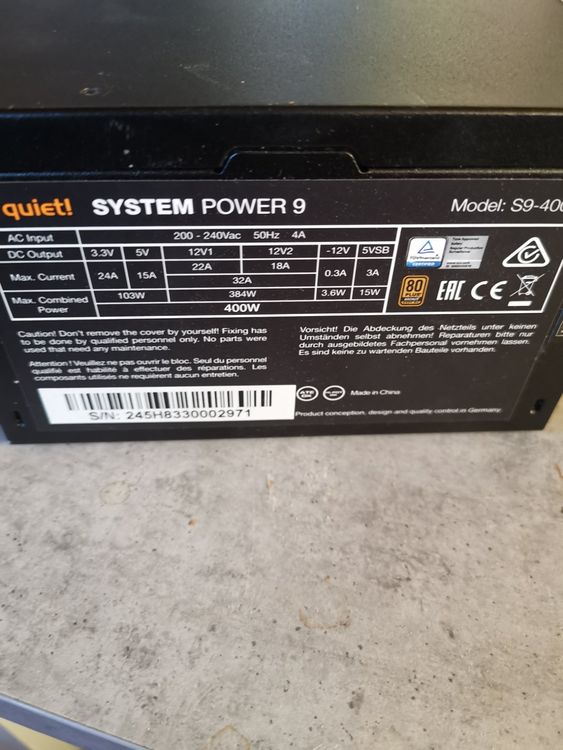 BE QUIET 400WATT NETZTEIL - Image 2