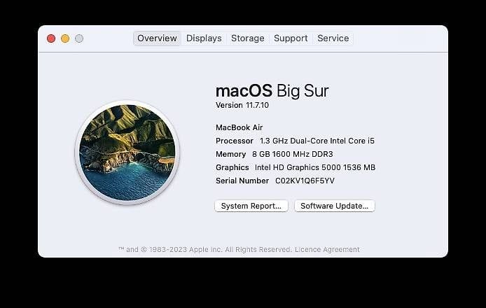 MacBook Air 11", 8 GB di RAM, 128 GB SSD - Image 2