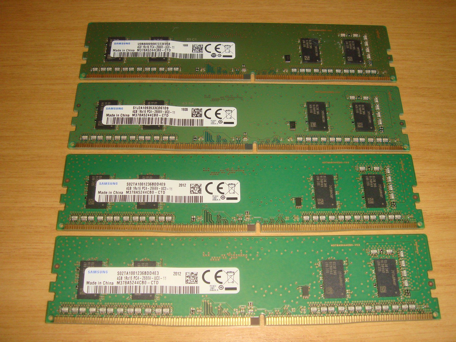 4 pezzi 4gb ddr4 2666 RAM per computer. - Image 1