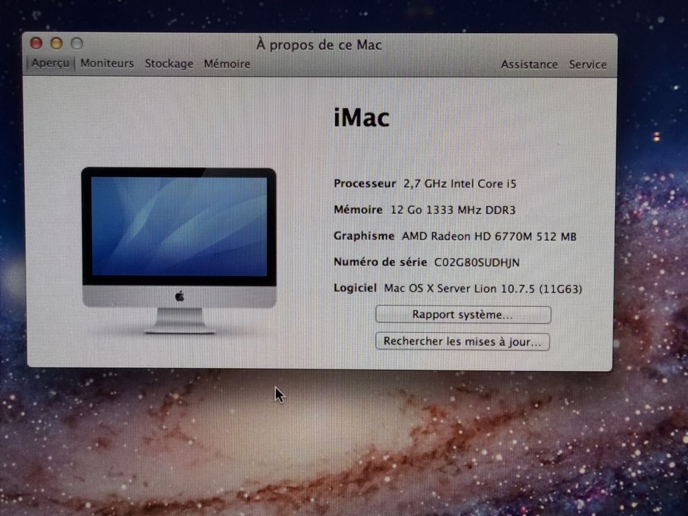 IMac 21,5” (mi-2011) – Intel Core i5 / 12 Go RAM / 1 To - Image 2