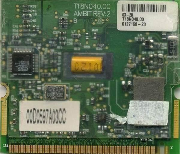Scheda modem T18N040.00 HP OmniBook XE3 Mini PCI Network