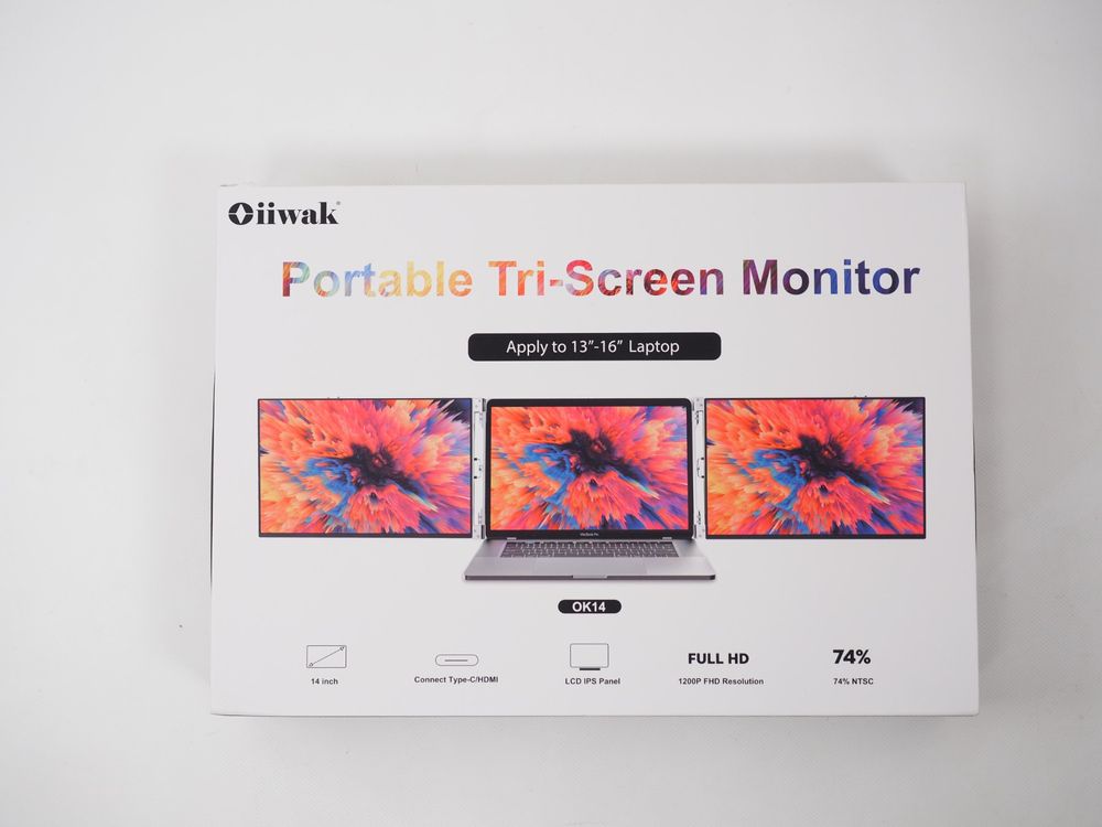 OIIWAK – Monitor portatile Full HD a tre schermi (25112742)
