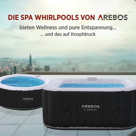 Whirlpool Bestway Lay-Z-Spa Palma 201x201x80 cm per 5-7 persone con idrogetto e copertura - Image 3