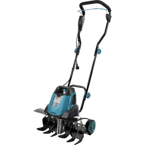 Zappa elettrica MASKO® 1500 Watt, larghezza di lavoro 40 cm, profondità di lavoro 20 cm, zappa per terreno, zappa, coltivatore, zappa elettrica, nera
