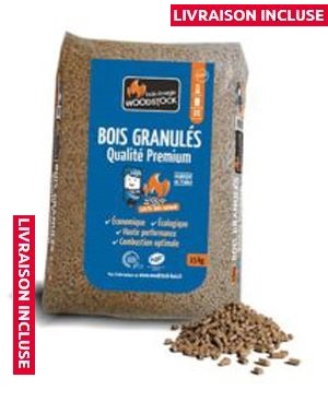 02 pallet WOODSTOCK Pellet di legno – 144 sacchi da 15 kg
