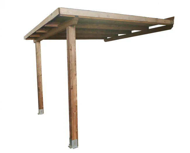 Baldacchino in legno laminato Ordesa marrone 400 x 300 cm