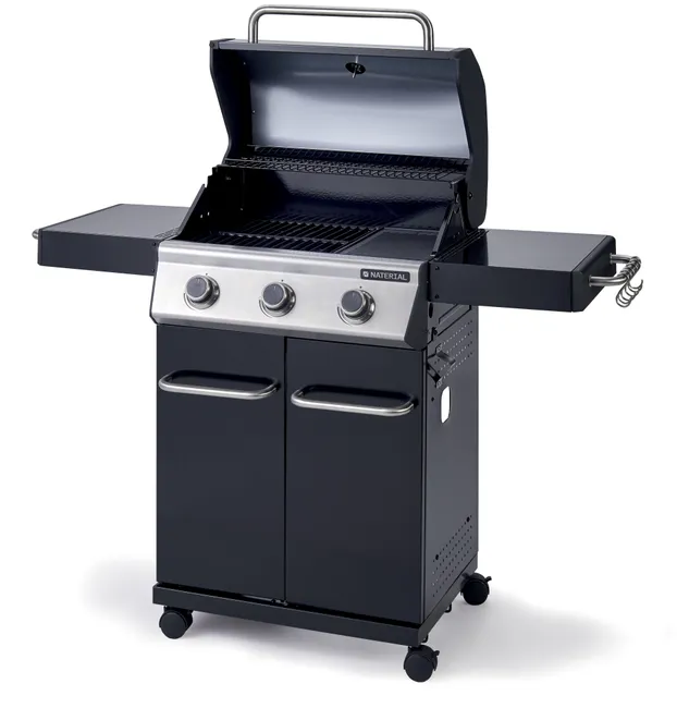 Barbecue a gas Kenton NATERIAL con 3 fuochi e potenza 10,5 kW