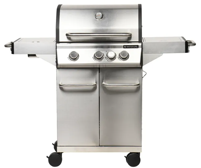 Barbecue a gas NATERIAL Hudson con 3 fuochi e potenza 13,5 kW