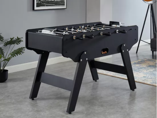 Biliardino in MDF L153 x P77,6 x H96 cm Nero - LIONEL