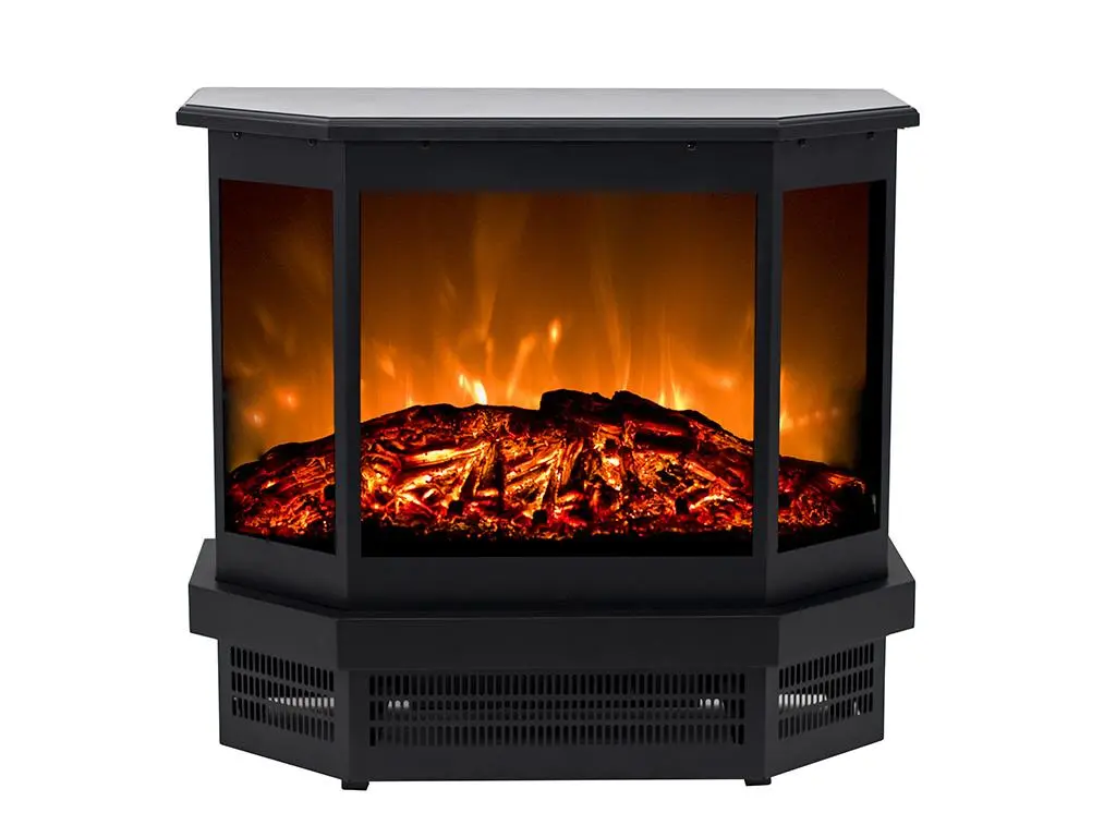 Camino Elettrico ETNA – L55,8 x P22,5 x H51,6 cm – Nero