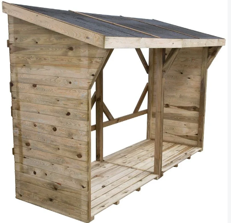 Capannone in legno con pavimento