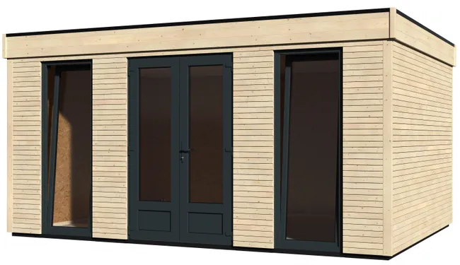 Capannone in legno Eco Lodge di 480x250x365 cm e 18,14 mq