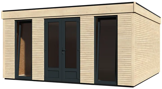 Capannone in legno Eco Lodge di 480x250x497 cm e 24,7 m2