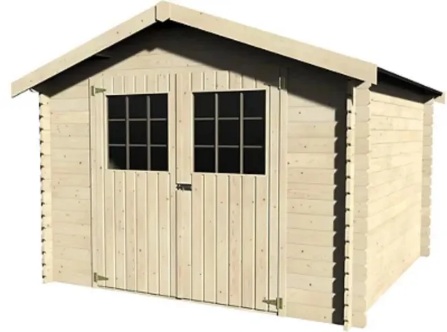 Capannone in legno Lesal di 317x232x313 cm e 9,92 mq