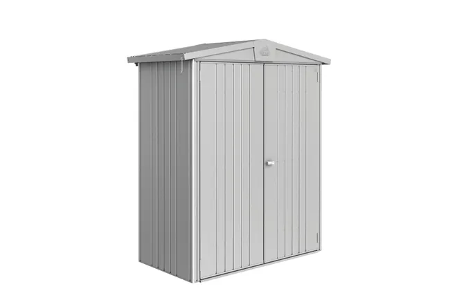 Capannone in metallo argento Europa che misura 172x196x84 cm e 2,04 mq
