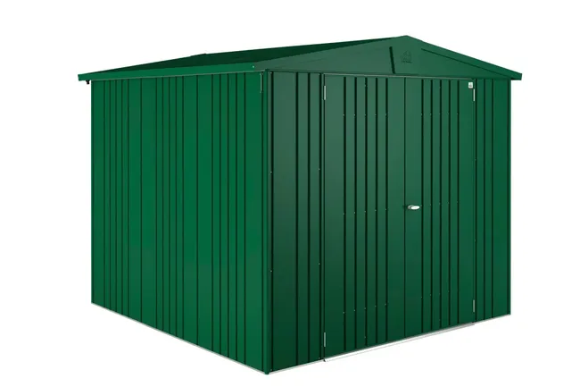 Capannone in metallo Verde Europa di dimensioni 244x203x228 cm e 5,56 mq