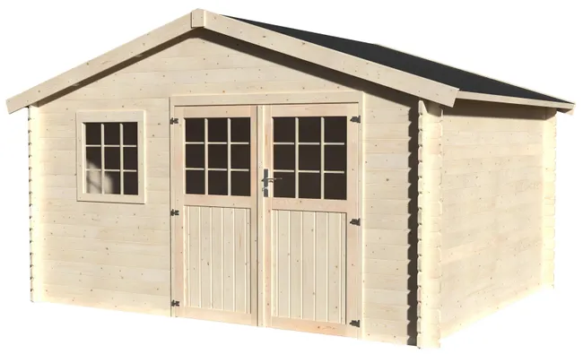 Casa in legno Kimo Axess di 430x251x330 cm e 14,2 m2