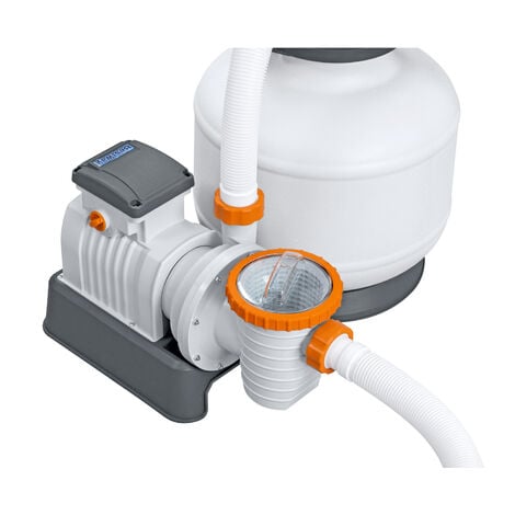 Depuratore sabbia MONZANA® SF12K da 10.200 L/h a 35.000 L per piscina autoadescante 400 watt Adattatore 2 in 1 Ø32-38mm Valvola 7 vie depuratore sabbia pompa filtro piscina - Image 2