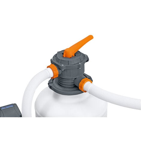 Depuratore sabbia MONZANA® SF12K da 10.200 L/h a 35.000 L per piscina autoadescante 400 watt Adattatore 2 in 1 Ø32-38mm Valvola 7 vie depuratore sabbia pompa filtro piscina - Image 3