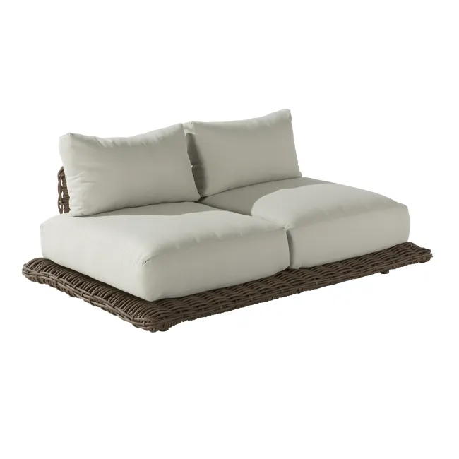 Divano da giardino a due posti Maya Naterial beige