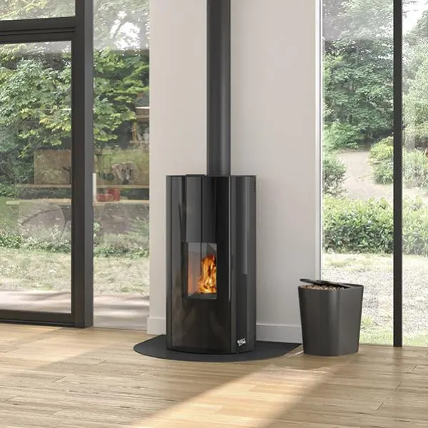 GODIN Estray Stufa a pellet impermeabile 9 kW Nero