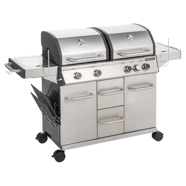 Grill a gas 4+1 fuochi. Materiale Hudson da 17 kW