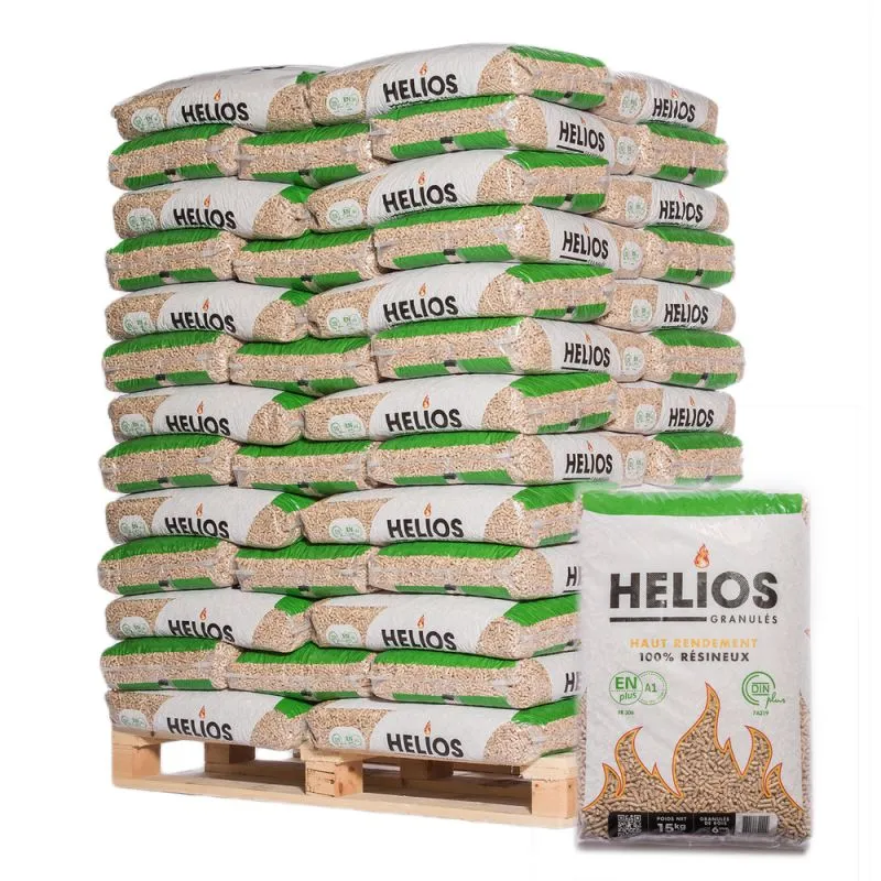 HELIOS PELLET – PALLET DA 65 SACCHI DA 15 KG