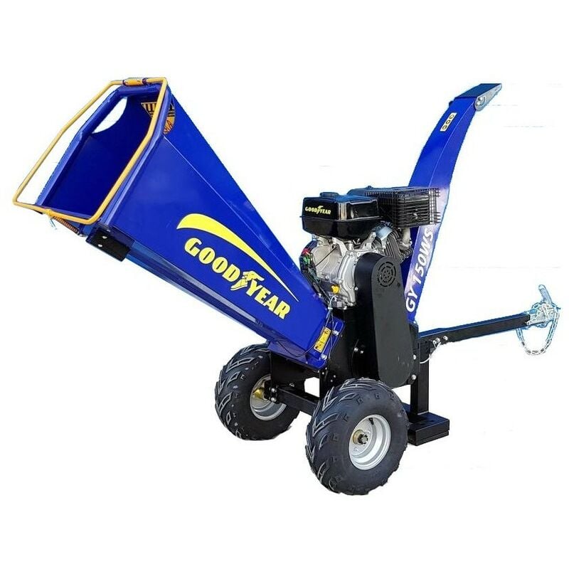 Impianto termico trituratore 15 HP Avviamento elettrico Taglio Ø 12 cm Motore a benzina 420cm³ GOODYEAR