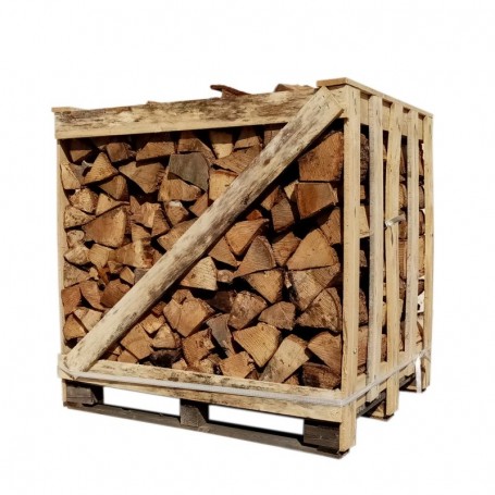 Legna da ardere – 33 cm – secca – Mix di legni duri – Bancale 1 m3 – 1,5 Stère