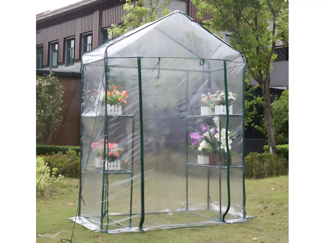Mini serra da giardino L143 x L73 x H195 cm - WILSONEA