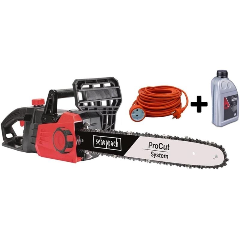 MOTOSEGA ELETTRICA 46CM SCHEPPACH CSE2700 + CAVO ELETTRICO 20MT + CATENA OL 1 LT