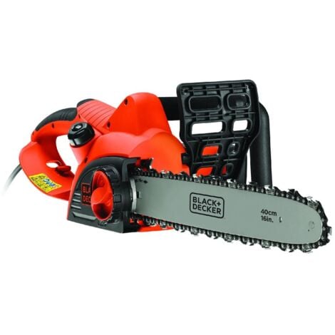 Motosega elettrica Decker bianca e nera 2.000W Motosega lunghezza taglio 40 cm
