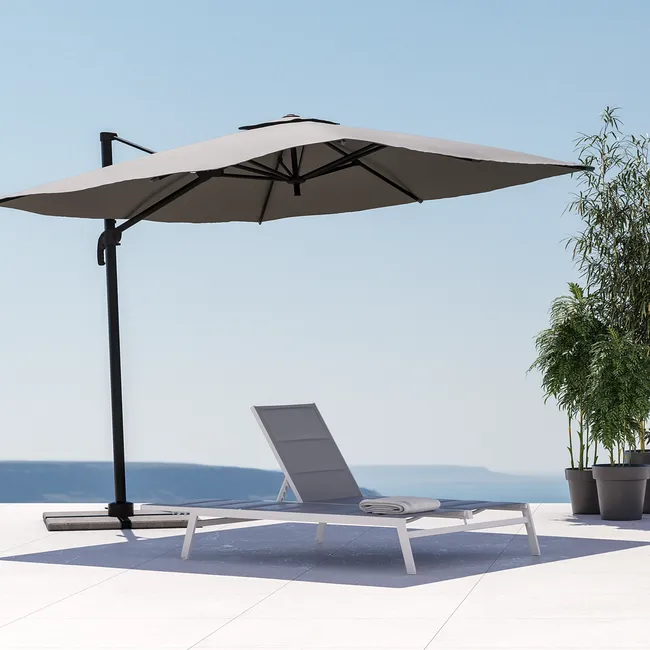 Pergola da giardino Odyssea 380x319x267 cm bianco Naterial