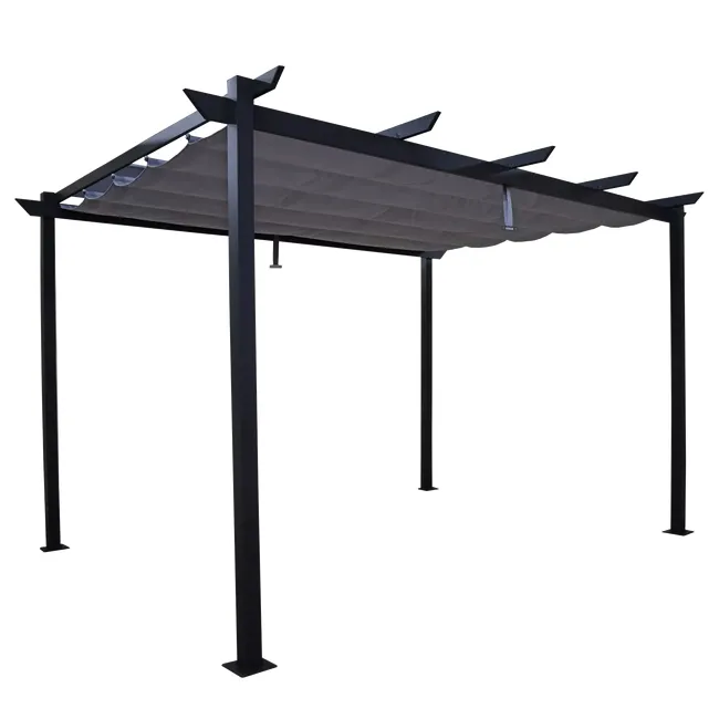 Pergola da giardino Omega 400x285x258 cm antracite Materiale