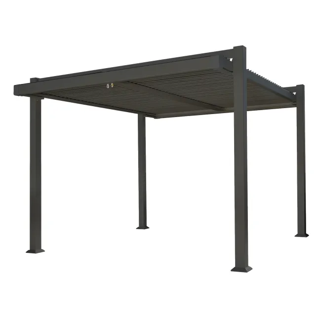 Pergola da giardino Persea 320x360x246 cm antracite Materiale