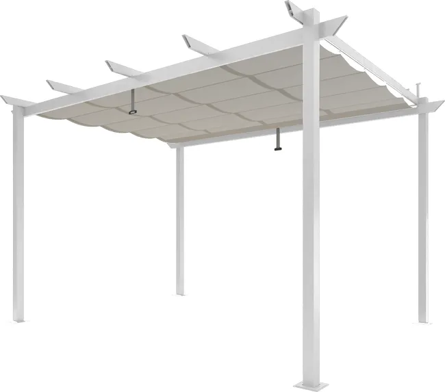 Pergola in Alluminio Naterial Omega Bianco 2 85X4M