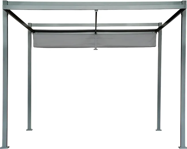 Pergola in alluminio naturale Equinox Antracite 3 2X3 6M