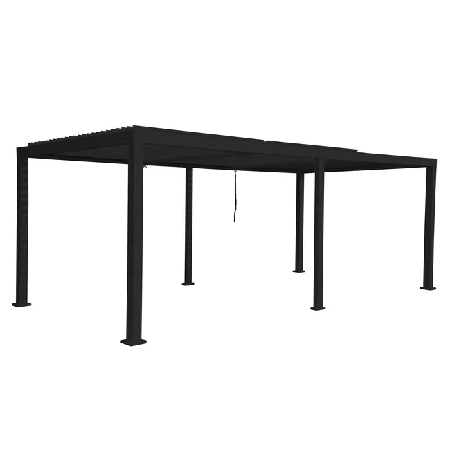 Pergola Naterial in Alluminio Clima Bioclimatica 3 13X6 14M Grigio