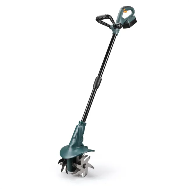 PESCARE? Motozappa a batteria con batteria al litio 18 V, Larghezza di lavoro: 20 cm, Profondità di lavoro: 8 cm, Batteria e caricabatterie inclusi
