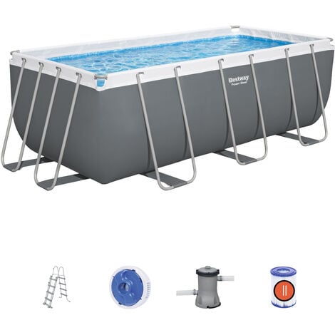 Piscina Bestway 56456 Frame Steel 412x201x122 cm con scaletta pompa depuratore accessori
