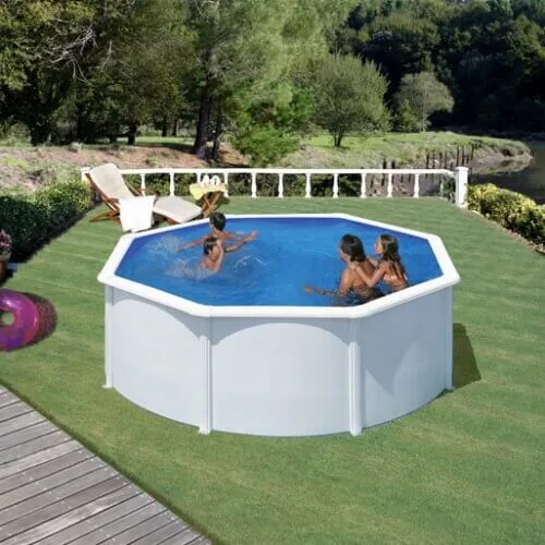 Piscina rotonda in acciaio Ø3,20 m x H: 1,22 m - Filtrazione a sabbia