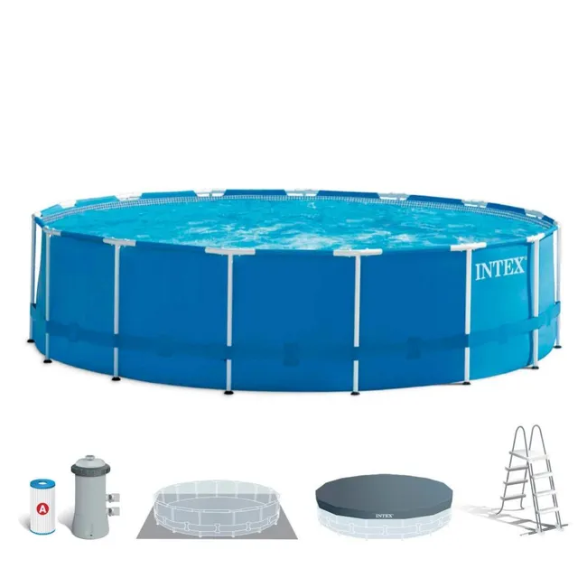 Piscina Staccabile Intex Struttura Metallica 457X122 Cm 16.805 Litri d'Acqua