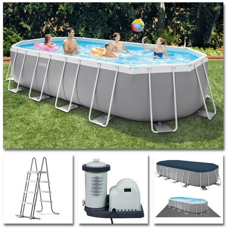 Pompa Depuratore Piscina Intex Prism Frame Ovale 503x274x122 cm